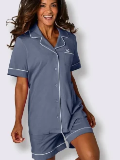 Pyjama court jersey fin
