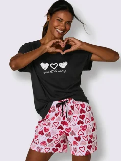 Pyjama court jersey fin