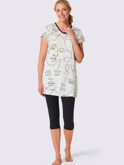 Pyjama court jersey fin