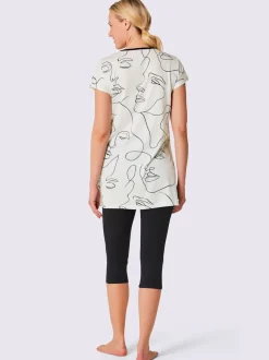 Pyjama court jersey fin