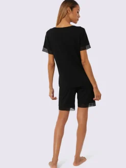 Pyjama court jersey fin