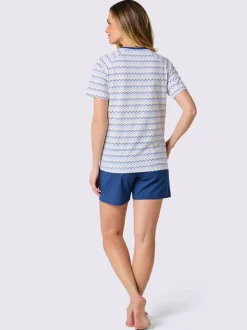 Pyjama court jersey fin