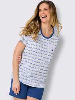 Pyjama court jersey fin