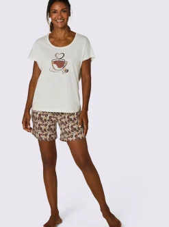 Pyjama court jersey fin