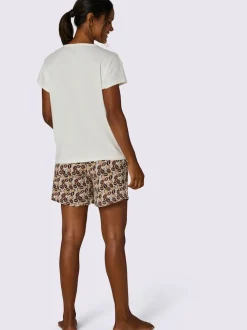 Pyjama court jersey fin