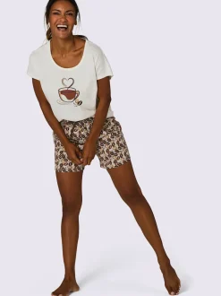 Pyjama court jersey fin