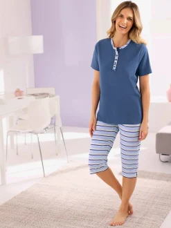 Pyjama court jersey fin