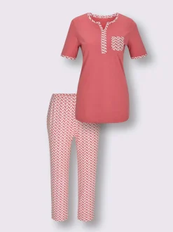 Pyjama court jersey fin