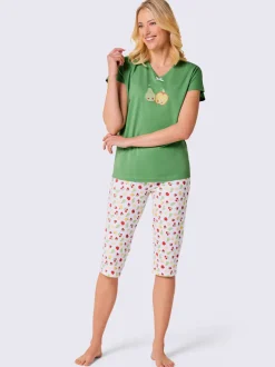Pyjama court jersey fin