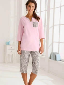 Pyjama court jersey fin