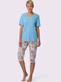 Pyjama court jersey fin