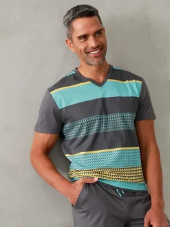 Pyjama court jersey fin