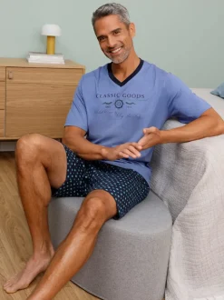 Pyjama court jersey fin