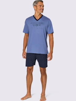 Pyjama court jersey fin