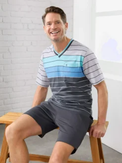 Pyjama court jersey fin