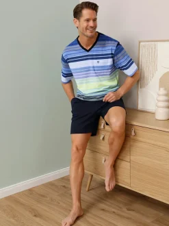 Pyjama court jersey fin