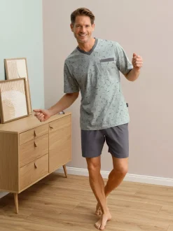 Pyjama court jersey fin