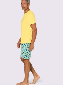 Pyjama court jersey fin