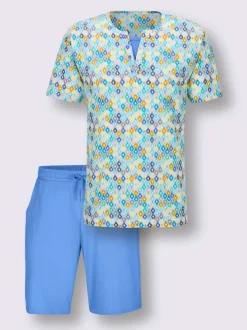 Pyjama court jersey fin