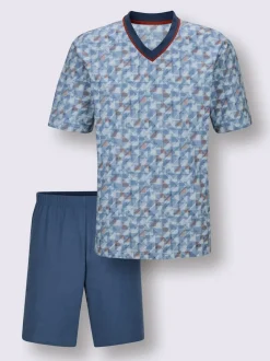 Pyjama court jersey fin