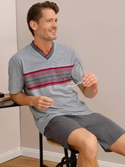 Pyjama court jersey fin