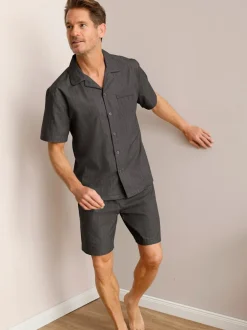 Pyjama court popeline