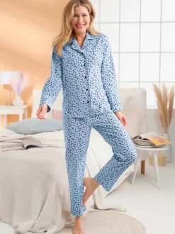 Pyjama jersey fin et flanelle
