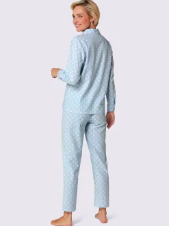 Pyjama qualité finette tissée, grattée à l'intérieur et à l'extérieur
