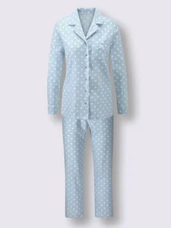 Pyjama qualité finette tissée, grattée à l'intérieur et à l'extérieur