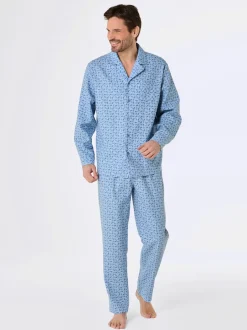 Pyjama qualité finette tissée, grattée à l'intérieur et à l'extérieur