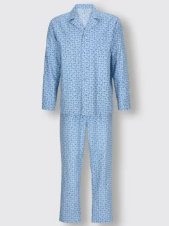 Pyjama qualité finette tissée, grattée à l'intérieur et à l'extérieur