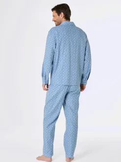 Pyjama qualité finette tissée, grattée à l'intérieur et à l'extérieur