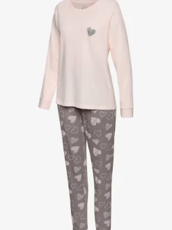 2 pyjamas avec imprimé cœurs