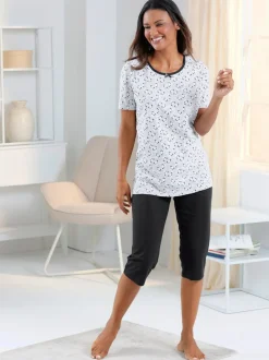 Pyjamas courts jersey fin