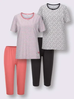 Pyjamas courts jersey fin