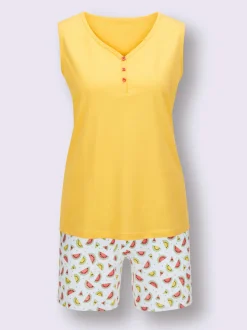 Pyjamas courts jersey fin