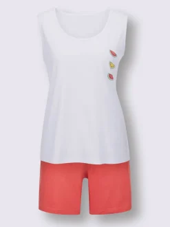 Pyjamas courts jersey fin