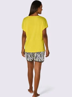 Pyjamas courts jersey fin