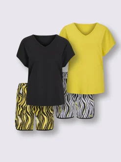 Pyjamas courts jersey fin