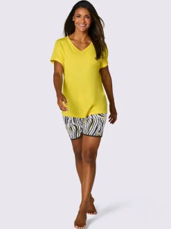 Pyjamas courts jersey fin