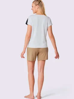 Pyjamas courts jersey fin