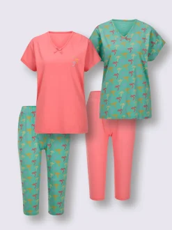 Pyjamas courts jersey fin