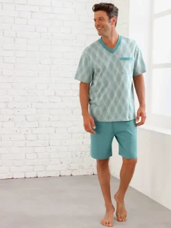 Pyjamas courts jersey fin