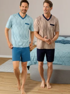 Pyjamas courts jersey fin