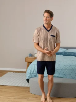 Pyjamas courts jersey fin