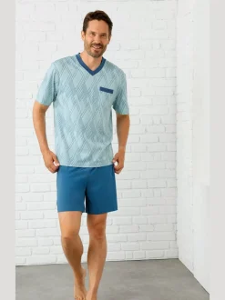 Pyjamas courts jersey fin