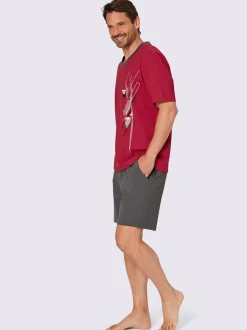 Pyjamas courts jersey fin