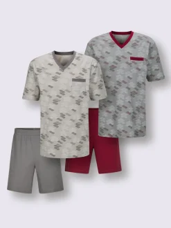 Pyjamas courts jersey fin