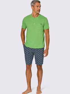 Pyjamas courts jersey fin