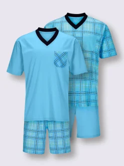 Pyjamas courts jersey fin